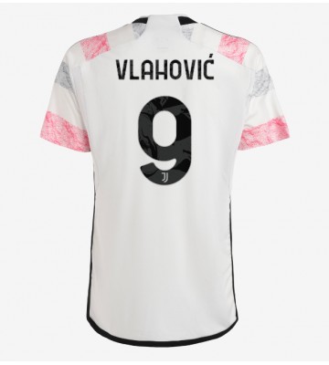 Juventus Dusan Vlahovic #9 Bortedrakt 2023-24 Kortermet